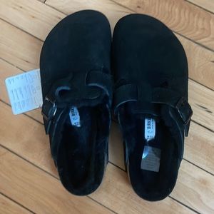 Birkenstock Boston Shearling black 8.5 NWT